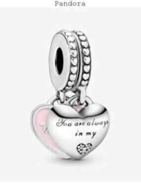 Pandora Mother & Daughter Hearts Dangle Charm